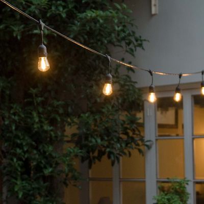 PVC Außenstringlicht E26 E27 S14 Edison Glühbirne inklusive Wasserdichte LED G40