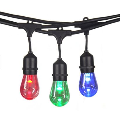 Weihnachtskupfer-Multi-Color-LED-RGB-Xmas-Gummi-Streifen-Fee-Licht