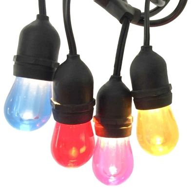 Weihnachtskupfer-Multi-Color-LED-RGB-Xmas-Gummi-Streifen-Fee-Licht