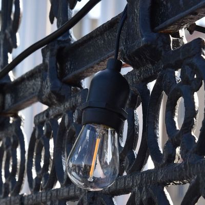 Solarseillampen Außen LED Gürtel String B22 E27 mit IP65 angepasste Größe