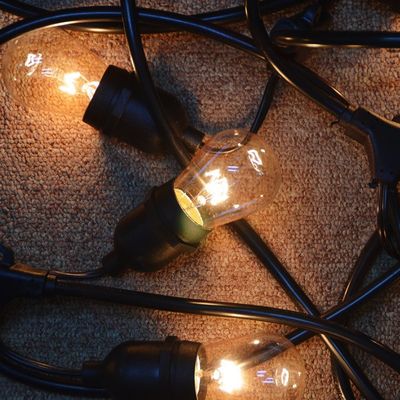 Solarseillampen Außen LED Gürtel String B22 E27 mit IP65 angepasste Größe