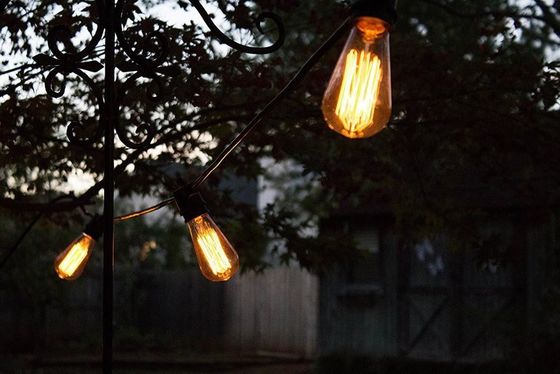 Solarseillampen Außen LED Gürtel String B22 E27 mit IP65 angepasste Größe