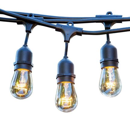 Weihnachts-Stil 48ft S14 LED Edison-Glühlampen String Lichter für Innen-Außen