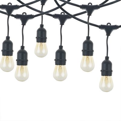 angepasste Farbe G40 Festoon Globus String Katenlicht Solar