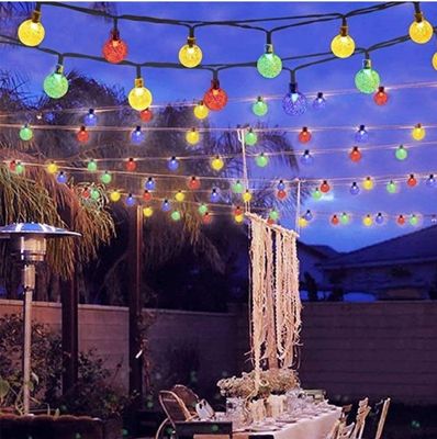 PVC Außendekoration Dämpfbare Schlagdichte LED-Solarfeenlampe